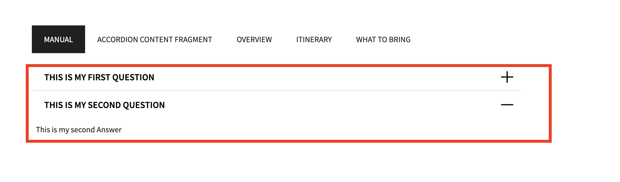 FAQ / Q&A using Content Fragments AEM – AEM best practices and ...